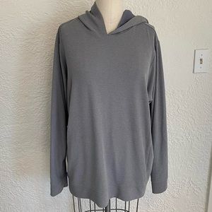 grey cozy waffle hoodie from Tommy John